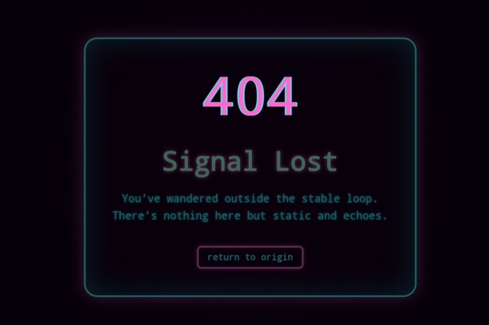 Onioncore UI example: layered neon panel layout